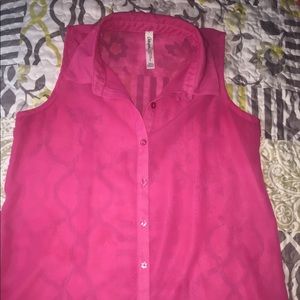 Aeropostal hot pink blouse